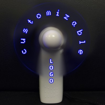 Led Programmable Fan Mini Strong Handheld