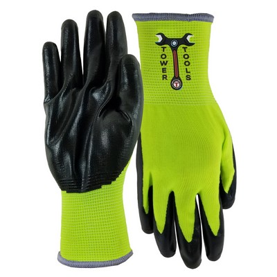 Nitrile Palm Coated Gloves with Oversized DTF