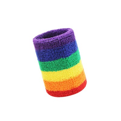 Rainbow Wrist Sweatband