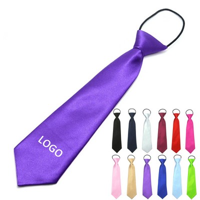 Kid'S Solid Color Neckties