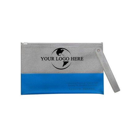 Versatile Frosted Zippered Pouch