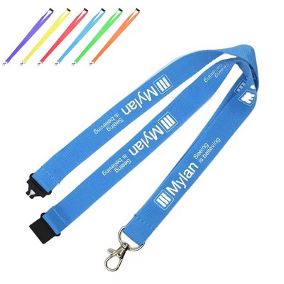 Dye-Sublimation Full Color Lanyard W/ Safety Breakaway Badge Holder