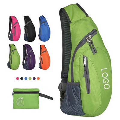 Foldable Crossbody Sling Backpack