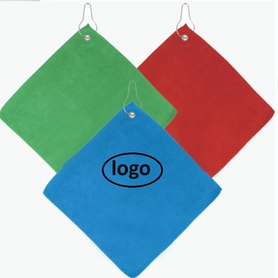 Microfiber Golf Towel W/Hook