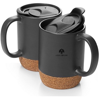 Ceramic Cork Bottom Coffee Mug Set