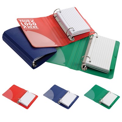 3 x 5 Inch Oxford Index Card Binder with Dividers