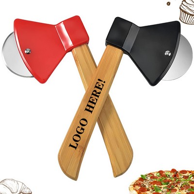 Pizza Knife in the Shape of a Wooden Axe