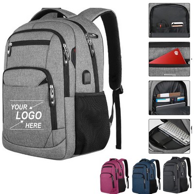 Anti-Theft Slim Laptop Backpack for Business Travel