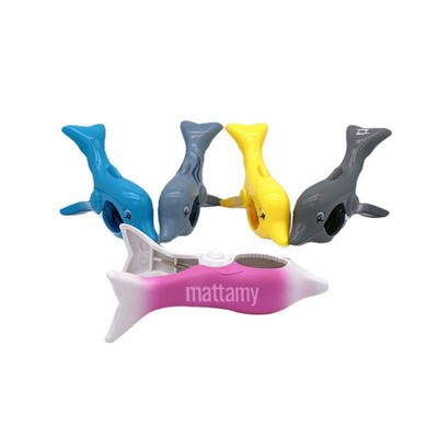 Plastic Dolphin Beach Towel Holder