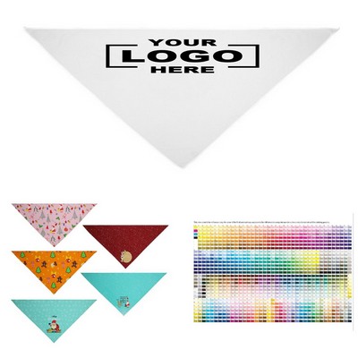 Medium Polyester Pet Bandana Full Color Sublimation