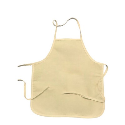 Basic Apron 20"x28" -Round corner -100% Natural Cotton Canvas