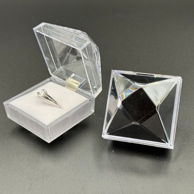 Arcylic Clear Ring Box Jewelry Storage Box