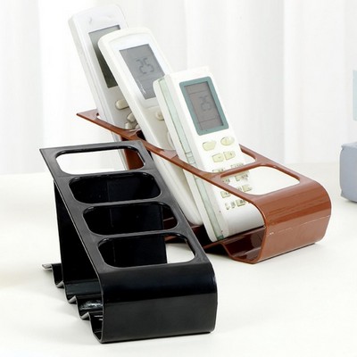 Plastic Four Frame Remote Control Holder Shelf Organizer