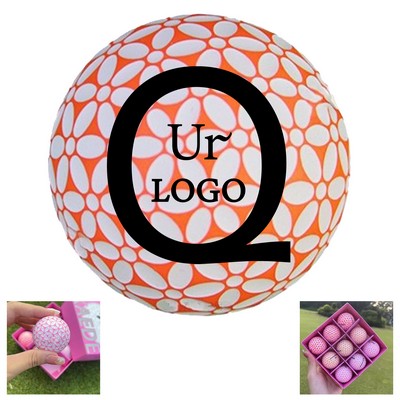 Exquisite Lovely Pink Packaged Golf Balls Diameter 1.67 In