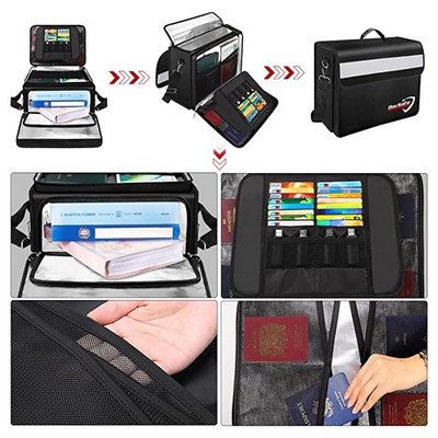 Fireproof Document Organizer with Multiple Pockets