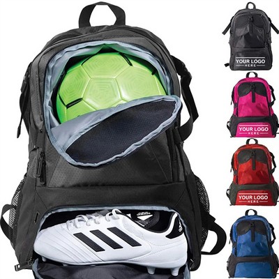 Large Basketball Backpack with Shoe and Ball Compartment