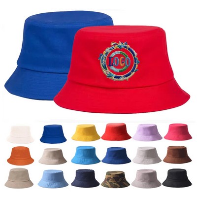 Bucket Hat With Custom Embroidered Logo