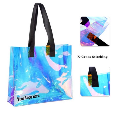 Holographic Clear PVC Tote Bag