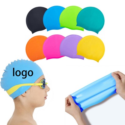 Unisex-Adult Silicone Silicone Swimming Cap