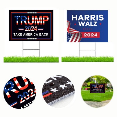 Trump/Harris 2024 Yard Signs