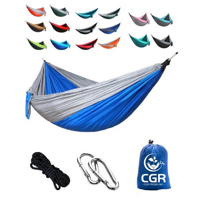 Double & Single Camping Hammock with Portable Carry Bag for Hiking and Outdoor