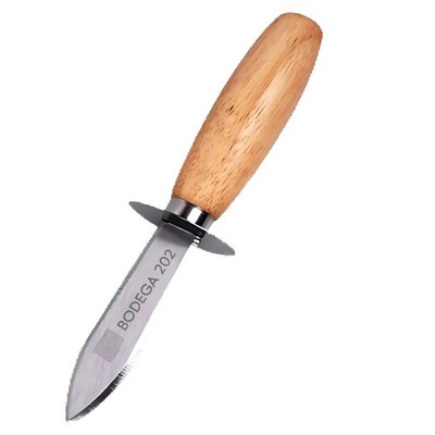 Wood Handle Oyster Shucking Knife