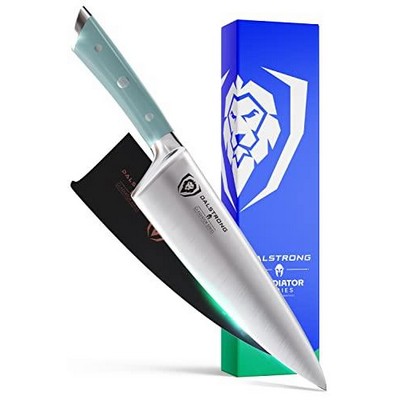 Dalstrong Chef Knife - 8 Inch Teal Handle - Gladiator Series