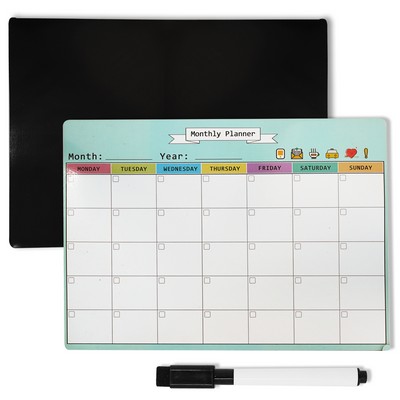 Magnetic Calendar Whiteboard Planner