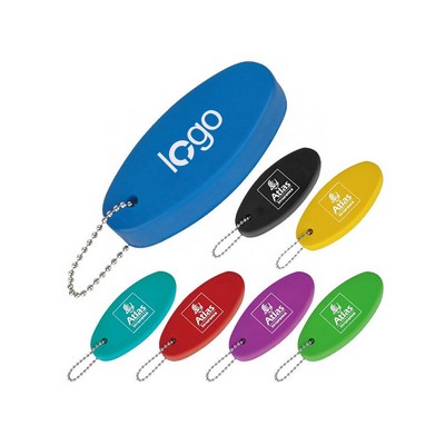 Oval Foam Floating Keychain