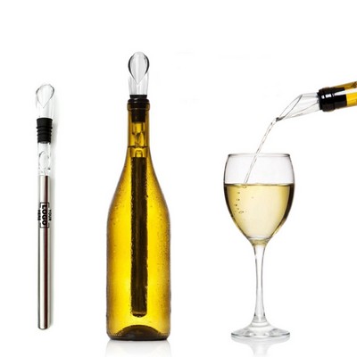 Stainless Steel Wine Chiller Stick 3-in-1