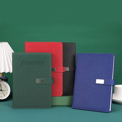 Business Notebook A5 Notepad PU Leather Notebook With Pen Loop For Office