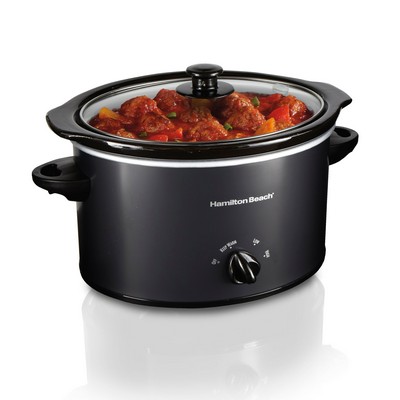 Hamilton Beach3qt Oval Slow Cooker, Black