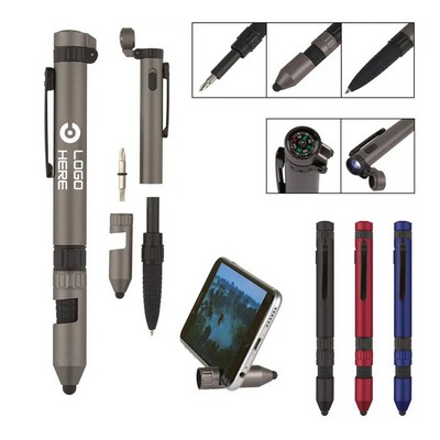 6-in-1 Outdoor Multi-Tool Flashlight Pen