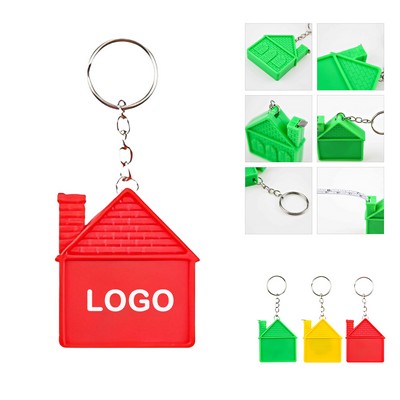 House Tape Measure Keychain