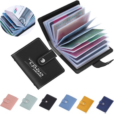 Credit Card Holder Wallet with 26 Card Sleeves