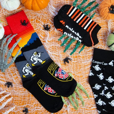 Sports Halloween Socks - Spooky Performance for Active Feet - American Made