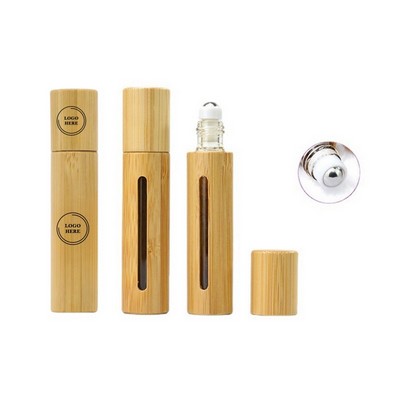 Bamboo Perfume Essential Oil Dispenser Roller Bottle 10ml