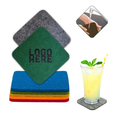 Felt Square Coasters