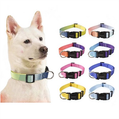 Dog Collar, 8 Colors, Breathable Nylon Pet Collar Adjustable