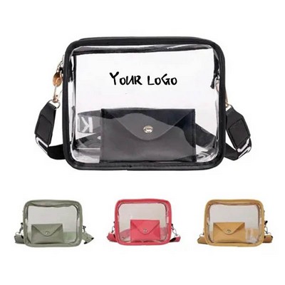 Stadium Approved Clear Wallet Crossbody Bag