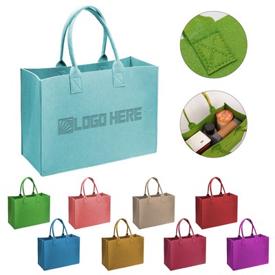 Custom Large Felt Tote Bags