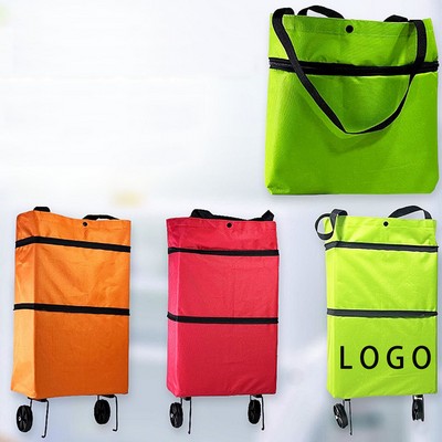 Foldable Shopping Bag With Wheels