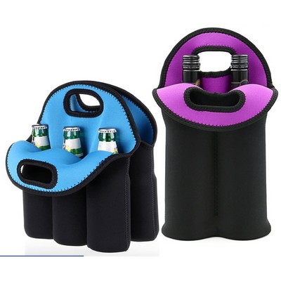 6 Pack Bottle Can Carrier Cooler Bag