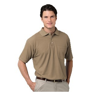 Men's Scotchgard™ Treated Pique Shirt w/Patch Pocket