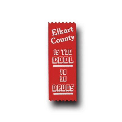 Red Custom "Too Cool to do Drugs" Econo Drug Free Ribbon