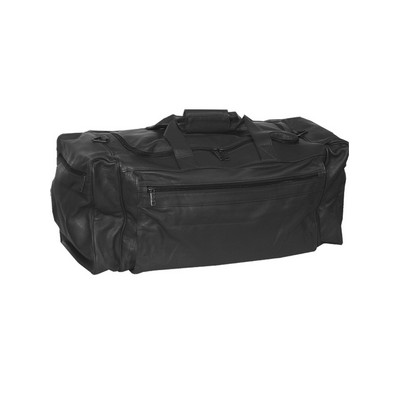 Sierra Leather Rectangular Duffel Bag