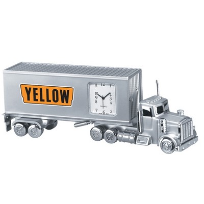 Metal Container Truck Clock