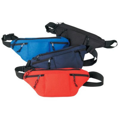 Poly Four-Zipper Fanny Pack