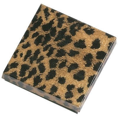 Leopard Cotton Filled Boxes ( 3½" x3½" x7/8")