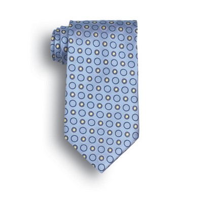 Discontinued - Light Blue Ellison Bay Woven Silk Tie